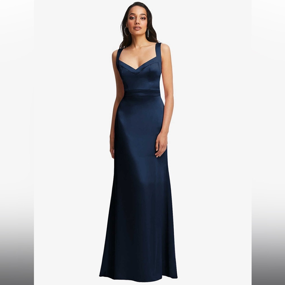 Satin Midnight Navy Dress